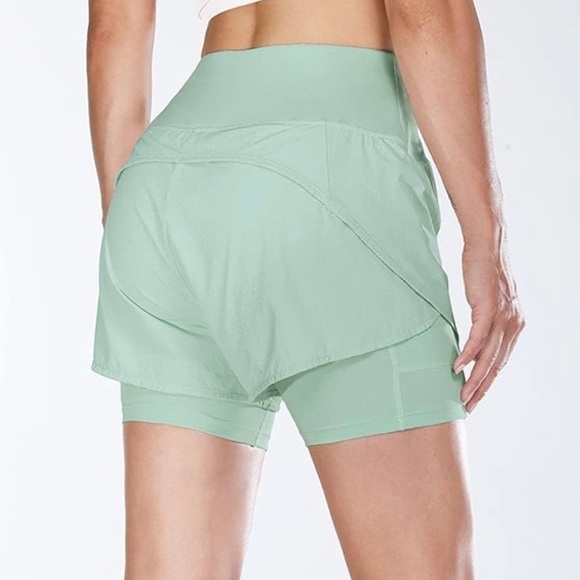 BALEAF| High Waisted 2 in 1 Running Shorts - Picture 2 of 7
